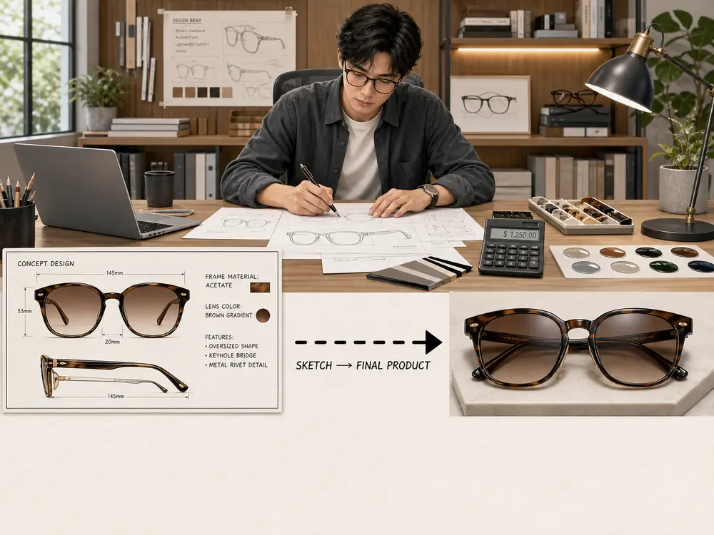 Low MOQ eyewear custom development