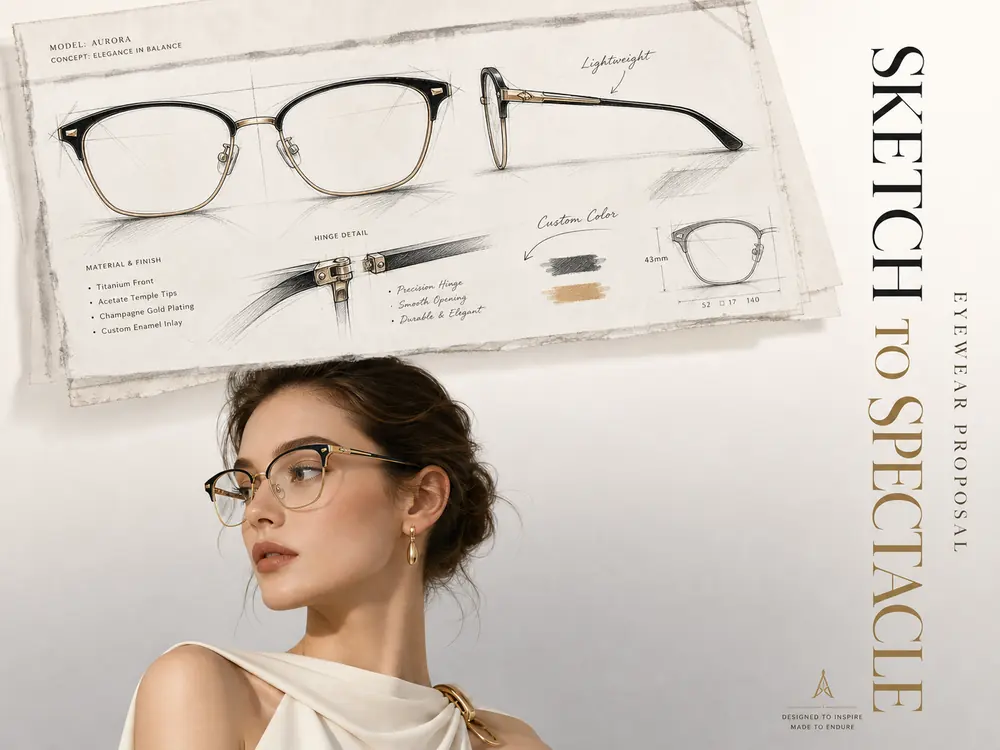 Sketch to spectacle OEM ODM eyewear development